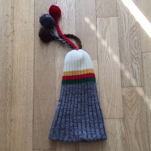 Color Block Pom Pom Hat